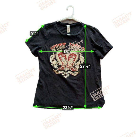 Stay Wild Rhinestone-Accented Cowboy Boots Tee – Women’s Medium Western - Picture 5 of 5